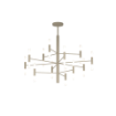 Immagine di Lampadario Space Top Light Metallo Sabbia 24 Luci Per Soggiorno