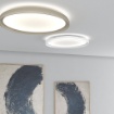Immagine di Plafoniera Design Piatto Led Doppia Luce Plana Top Light 60 cm