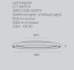 Immagine di Plafoniera Design Piatto Led Doppia Luce Plana Top Light 60 cm
