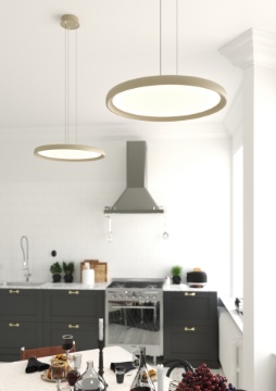 Immagine di Lampadario Rotondo Per Tavolo Disco Led 3000k-4000k Plana Top Light