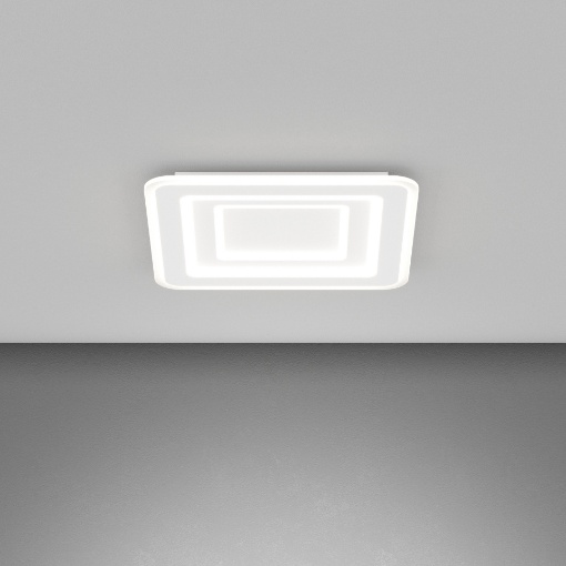 Immagine di Plafoniera Top Light Zoom Quadrata Bianca Led CCT 55w