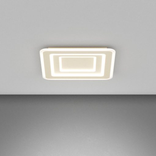 Immagine di Plafoniera Quadrata Sabbia Per Soggiorno Top Light Zoom Led 55w CCT