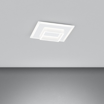 Immagine di Plafoniera Quadrata Wish Top Light Bianca Cornice Led 29w CCT