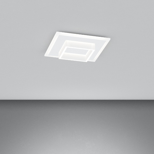 Immagine di Plafoniera Quadrata Wish Top Light Bianca Cornice Led 29w CCT