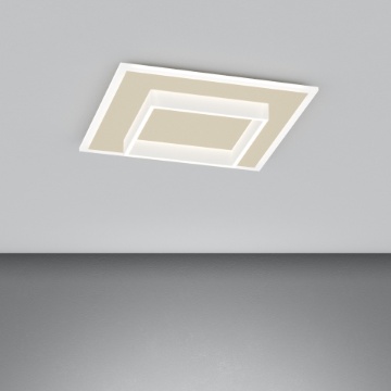 Immagine di Plafoniera Sabbia Quadra Top Light Wish Led 39w CCT