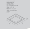 Immagine di Plafoniera Squadrata Bianca Wish Top Light Led 58w CCT