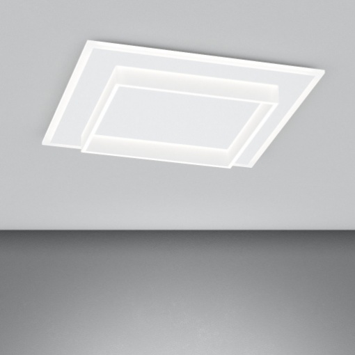 Immagine di Plafoniera Squadrata Bianca Wish Top Light Led 58w CCT