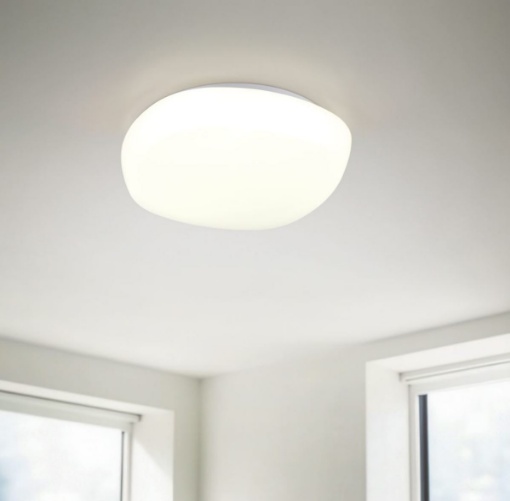Immagine di Plafoniera Bianca Led Switch Dimmerabile 24w Con Telecomando Rotunda Trio