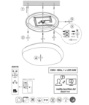 Immagine di Plafoniera Bianca Led Switch Dimmerabile 24w Con Telecomando Rotunda Trio