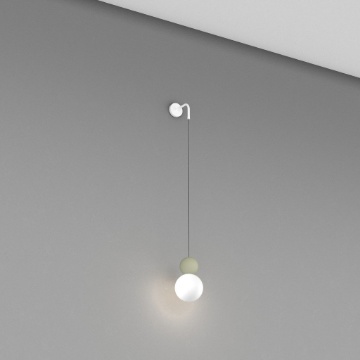 Immagine di Applique Cottage Top Light Sfera Vetro Sospesa Vari Colori