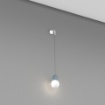 Immagine di Applique Cottage Top Light Sfera Vetro Sospesa Vari Colori
