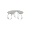Immagine di Plafoniera Sabbia Con Tre Sfere Vetro Colorate V Line Top Light