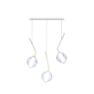 Immagine di Lampadario Da Tavolo Sabbia Pendenti Vetro Soffiato V Line Top Light