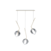 Immagine di Lampadario Da Tavolo Sabbia Pendenti Vetro Soffiato V Line Top Light