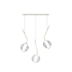 Immagine di Lampadario Da Tavolo Sabbia Pendenti Vetro Soffiato V Line Top Light