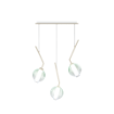 Immagine di Lampadario Da Tavolo Sabbia Pendenti Vetro Soffiato V Line Top Light
