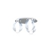 Immagine di Plafoniera Moderna Top Light Wax Cromo Con Sfere Vetro Soffiato
