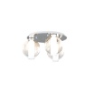 Immagine di Plafoniera Moderna Top Light Wax Cromo Con Sfere Vetro Soffiato