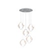 Immagine di Lampadario Moderno Sfere Vetro Soffiato Per Soggiorno Wax Top Light
