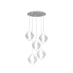 Immagine di Lampadario Moderno Sfere Vetro Soffiato Per Soggiorno Wax Top Light
