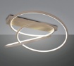 Immagine di Plafoniera Led Curva Tortora 34w CCT Dimmerabile Darvin Trio