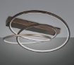 Immagine di Plafoniera Design Curvo Darvin Bronzo Led Dimmer 34w CCT Trio