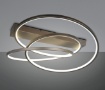 Immagine di Plafoniera Design Curvo Darvin Bronzo Led Dimmer 34w CCT Trio