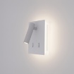 Immagine di Applique Comodino Manat Mini Bianco Led Luce Lettura ACB
