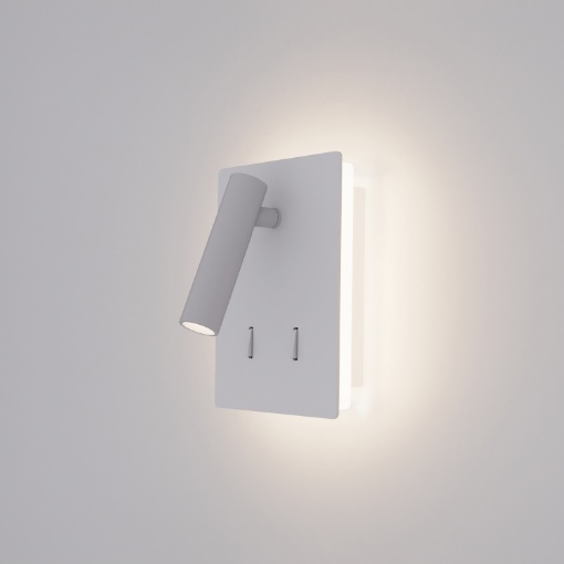 Immagine di Applique Comodino Manat Mini Bianco Led Luce Lettura ACB
