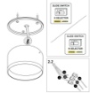 Immagine di Lampada Soffitto Bagno Bianca 15cm Tech Led CCT IP44 ACB
