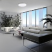 Immagine di Plafoniera Tonda Design Ultrasottile 60cm Led 45w CCT IP43 Koe ACB