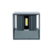 Immagine di Applique Esterna Antracite Cubo Led 12,5w CCT Fasci Luce Regolabili IP65 Life