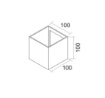 Immagine di Applique Esterna Antracite Cubo Led 12,5w CCT Fasci Luce Regolabili IP65 Life