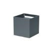 Immagine di Applique Esterna Antracite Cubo Led 12,5w CCT Fasci Luce Regolabili IP65 Life