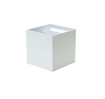 Immagine di Applique Cubo Bianco Biemissione Led 12,5w CCT Fasci Luce Regolabili IP65 Life