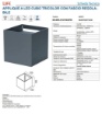 Immagine di Applique Esterna Antracite Cubo Led 12,5w CCT Fasci Luce Regolabili IP65 Life