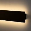 Immagine di Applique Rettangolare Fosca Nero 140 cm Doppia Emissione Led 43w CCT ACB