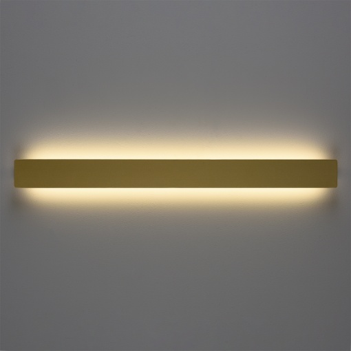 Immagine di Applique Fosca Oro Rettangolare 60 cm Biemissione Led CCT 18w ACB