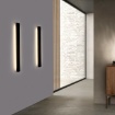 Immagine di Lampada Applique Rettangolo Nero Fosca Doppia Emissione Led 18w CCT L60 cm ACB 