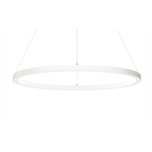 Immagine di Lampadario Grande Anello 155 cm Bianco Led 162w DALI Dual Zero Beneito
