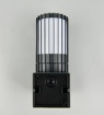 Immagine di Applique Per Esterni IP54 Cilindro Rigato Antracite Volga Trio 1xE27