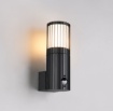 Immagine di Applique Esterna Antracite IP54 Con Sensore Movimento Volga Trio 1xE27