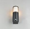 Immagine di Applique Esterna Antracite IP54 Con Sensore Movimento Volga Trio 1xE27