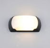 Immagine di Applique Per Esterno Rettangolare Cumana Nero IP65 Trio 1xE27