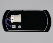 Immagine di Applique Per Esterno Rettangolare Cumana Nero IP65 Trio 1xE27