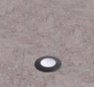 Immagine di Segnapassi Incasso Pavimento Calpestabile Capri Nero 9cm Top Light IP67