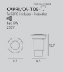 Immagine di Segnapasso Incasso Calpestabile Capri Grigio In Resina IP67 Top Light