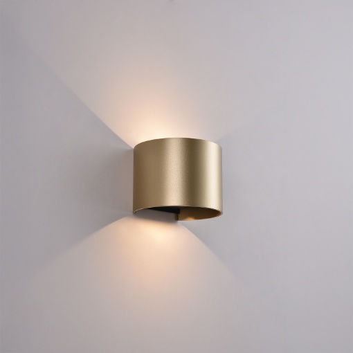 Immagine di Applique Oro Kowa Led 11w CCT Luce Sopra e Sotto IP65 ACB
