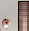 Immagine di Lampadario Vetro Soffiato Ovale Colorato Per Isola Cucina Thelma Ondaluce