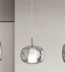 Immagine di Lampada Pendente Moderna Boccia Doppio Vetro Soffiato Thelma Ondaluce